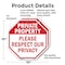 Signmission Private Property Please Respect Our, 10 inch X 10 inch, Aluminum Metal Signs, 2PK OC-A-2PACK-10-149 - alternate 5