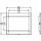 Siemens cover frame for door cutout 104.6 x 70.7mm WxH accessory for: circuit 3VA9143-0SB10 - alternate 2