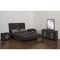 Homeroots Four Piece Gray Solid Wood Bedroom Set With Mirror 343929 - alternate 5