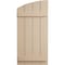 Ekena Millwork Sandblasted 4 Board Joined Board-n-Batten w/Elliptical Top Faux Wood Shutters, 22W x 36H, PR SHUBJL22X36SDPR - alternate 9