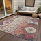 Homeroots 9' X 12' Linen Pink And Yellow Aztec Washable Indoor Outdoor Area Rug 598476 - alternate 7