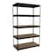 Hirsh 3800 Riveted Steel Shelving, 5-Shelf, 24" D x 48" W x 84" H, Black 19454 - alternate 1