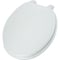 Home Impressions Round Closed Front White Wood Toilet Seat WMS-17-B-W - alternate 3