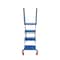 5Seconds Brand 4 Step High quality steel, Lock-N-Stock Folding Ladder, 350 lbs, Blue 555114 - alternate 1