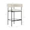 Manhattan Comfort Onda Metal Vegan Leather Counter Stool in Ivory CS1637-1 - alternate 5