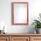 Homeroots 11" x 17" Red Solid Wood Hanging Picture Frame 380301 - alternate 2