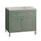 James Martin Vanities Chicago 36" Single Vanity, Smokey Celadon, w/ 3 CM Siberian Silestone Top 503-V36-SC-3SFR - alternate 5