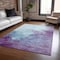 Homeroots 3' X 5' Sky Blue And Purple Abstract Washable Indoor Outdoor Area Rug 604839 - alternate 5