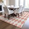 Homeroots 9' X 12' Salmon And Ivory Geometric Washable Indoor Outdoor Area Rug 577107 - alternate 9