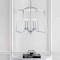 Jonathan Y Gloria 19" 4-light Metal LED Pendant, Chrome JYL7411A - alternate 9