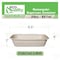 Ecoquality 29oz Rectangular Sugarcane Container, Compostable Bowls for Takeout, and Restaurant, 25PK EQCRTB29-25 - alternate 5