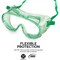 Neiko Protective Safety Goggles Clear Polycarbonate Lens Impact and Chemical Splash Resistant, green 53829A - alternate 3
