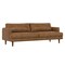 Homeroots 90" Brown Leather Sofa 640992 - alternate 7