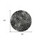 Homeroots 8' Black And Ivory Round Geometric Washable Indoor Outdoor Area Rug 595057 - alternate 6