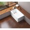Kingston Brass 54" Acrylic Rectangular 2-Wall Corner Alcove Tub, Left Hand Drain, Glossy White VTAP5430L22TS - alternate 4