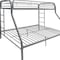 Homeroots 78" X 54" X 60" Twin Over Full Silver Metal Tube Bunk Bed 286578 - alternate 7