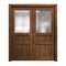 Sartodoors Sliding French Double Pocket Doors 48 x 80 inches, Ego 5011 Cognac Oak Veneer, Kit Rail Hardware ,  EGO5011DP-DKO-48 - alternate 1