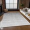 Homeroots 5' X 8' Gray And Light Gray Ombre Washable Indoor Outdoor Area Rug 595812 - alternate 9