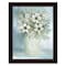 Homeroots White Blooms Black Framed Print Wall Art 530119 - alternate 1