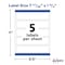 Avery Printable Wraparound Rectangle Lab, PK50 22838 - alternate 6