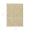 Homeroots 3' X 5' Gold And Beige Abstract Washable Indoor Outdoor Area Rug 598962 - alternate 6