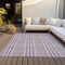 Homeroots 10' X 14' Purple Green And Ivory Plaid Washable Indoor Outdoor Area Rug 601511 - alternate 8