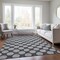 Homeroots 10' X 14' Charcoal And Ivory Polka Dot Washable Indoor Outdoor Area Rug 614892 - alternate 7