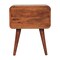 Homeroots 22" Brown Solid Wood Two Drawer Nightstand 651870 - alternate 9