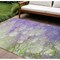 Homeroots 10' X 14' Purple Lilac And Artichoke Green Abstract Washable Indoor Outdoor Area Rug 582181 - alternate 1