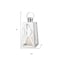 Homeroots 12" Clear And Silver Glass And Stainless Steel Tabletop Lantern Candle Holder 719757 - alternate 4