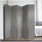 Homeroots 108" Gray Fabric And Wood Folding Five Panel Screen Room Divider 342736 - alternate 5