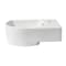 Alfi Brand ALFI brand ABC119 White 16" Small Wall Mounted Ceramic Sink with Faucet Hole ABC119 - alternate 5