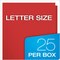 Oxford Twin Pocket Folders with Fasteners, Letter Size, Red, 25PK 57711 - alternate 7