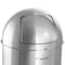 Elama 50L Large 13gal Push Lid Stainless Steel Cylindrical Home and Kitchen Trash Bin Matte Silver EL-LD010-50L - alternate 6