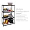 Iron Horse 2300 Riveted Steel Wire Deck Shelving 4-Shelf Unit, 18" D x 36" W x 60" H, Black 22129 - alternate 11