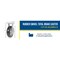 Vestil Rubber Rigid Caster 8 In. Diameter x 2 In. Width 881 Lb. Capacity Black/Gold CST-VE-8X2MRA-R - alternate 16