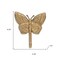 Homeroots 5" Gold Cast Iron Butterfly Wall Hook 612070 - alternate 7