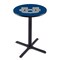 Holland Bar Stool Co 36" Blk Wrinkle Utah State Pub Table, 36" dia. Top L211B3636UtahSt - alternate 1