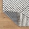 World Rug Gallery Minimal Stripe Geometric Shag Area Rug 2 ft x 3 ft White WR130WHITE2X3 - alternate 8