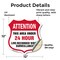 Signmission 24 Hour Surveillance Shield Sign Attenti, 12 Inch X 12 Inch, Vinyl Decal SHI-D-12-351 - alternate 5