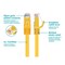 Monoprice Flexboot Cat6 24AWG Cable, 20 ft.Yellow 11282 - alternate 3