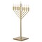 Vintiquewise Chabad Style Gold Finish Hanukkah Menorah for Entryway, Living Room, Office, and Kitchen with LED QI004693.GD - alternate 9