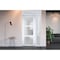Vdomdoors Front Exterior Prehung FiberGlass Door Frosted Glass / Manux 8552 White Silk / Office Commercial an MANUX8552EXD-WS-W36 x H80-LH - alternate 3