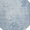 Homeroots 8' Sky Blue Round Abstract Washable Indoor Outdoor Area Rug 608252 - alternate 6