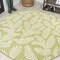 Jonathan Y Nevis Palm Frond Green/Cream 5 ft Round Indoor/Outdoor Area Rug SMB119D-5R - alternate 1