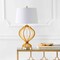 Jonathan Y Sebastian 28.5" Metal Trellis LED Table Lamp, Gold Leaf JYL3025A - alternate 6