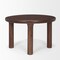 Homeroots 48" Brown Solid Wood Round Top Dining Table 604022 - alternate 14