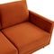 Leisuremod Lincoln Upholstered Velvet Sofa with Gold Frame, Orange Marmalade LA83OR - alternate 5
