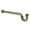 Kingston Brass 1-1/4, or 1-1/2 x 1-1/2 in. P-Trap with Box Flange, 24 in. Length, 18 Gauge, Antique Brass CC9243 - alternate 1