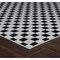 Homeroots 8' Black and White Geometric Distressed Indoor Outdoor Runner Rug 558807 - alternate 6